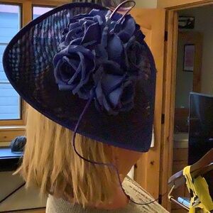 Elegant Blue Floral Women's Fascinator